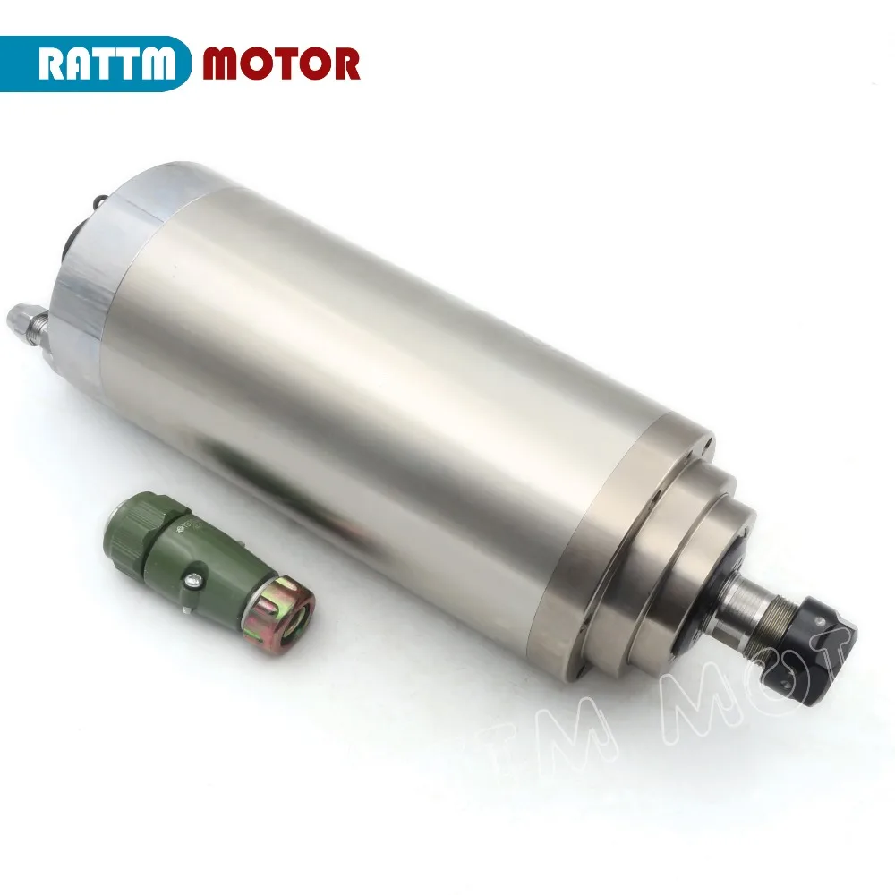 Двигатель шпинделя с водяным охлаждением для гравировально фрезерного станка