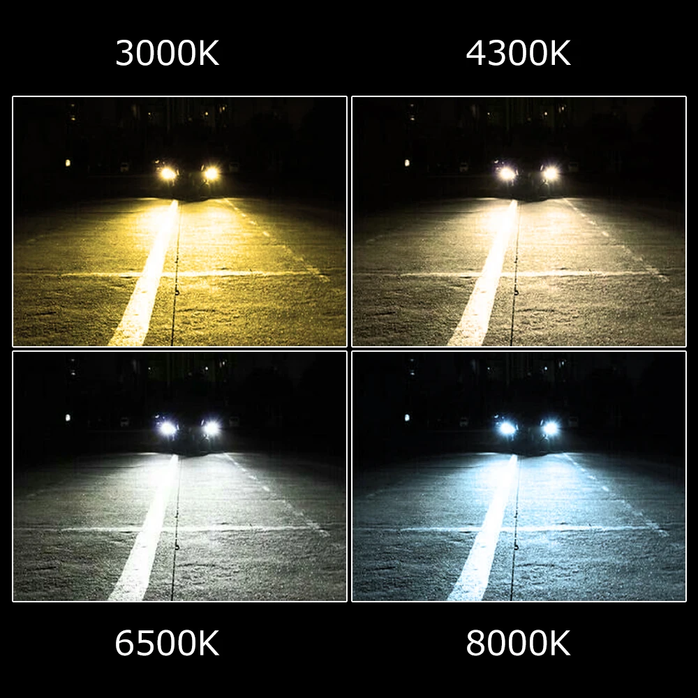 Лампы для автомобильных фар H7 H1 светодиодный H11 H8 H9 9005 9006 880 H3 H4 HB3 HB4 LED 9007 9004 H13 3000K