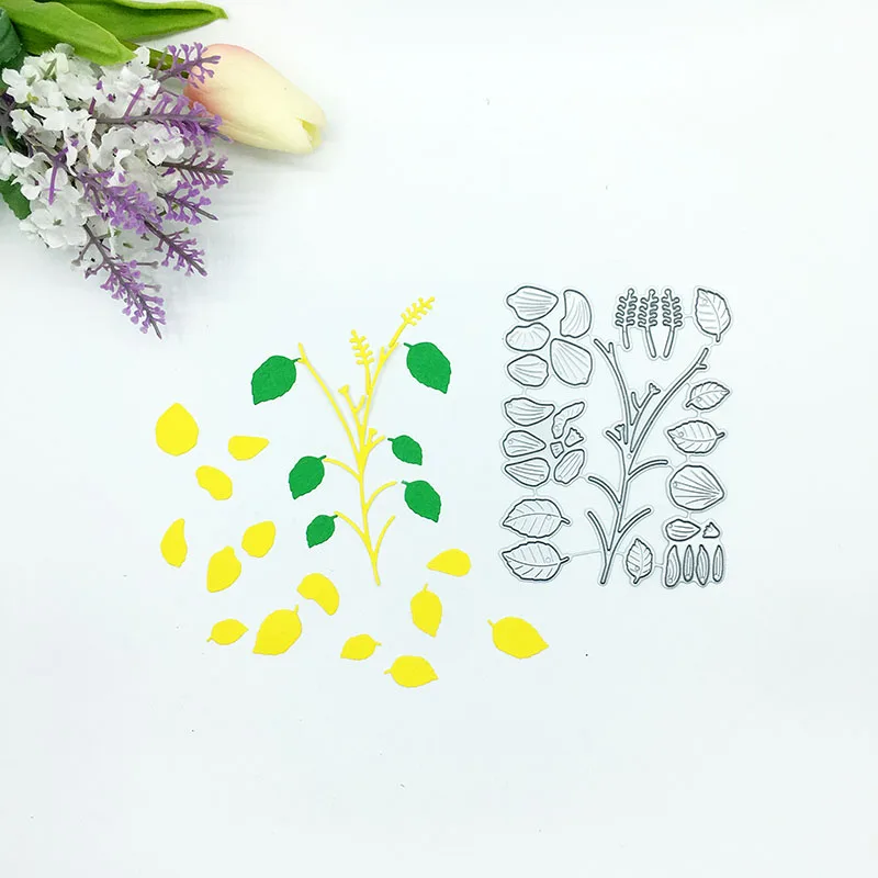 Julyarts 21 шт. металлический высекальный лист с цветами для дерева 2019 новые штампы