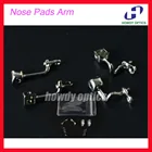 10 комплектов очков, очков, носоупоры для очков, носоупоры из нержавеющей стали, держатель носоупоры с винтом, аксессуары для очков