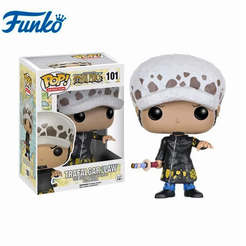 Y-Law-101 Funko Pop японское аниме: цельный персонаж обезьяна Д. Луффи-Зоро-нами-Чоппер-FRANKY-LAW подарок на день рождения фигурка модель игрушки - Цвет: Y-Law-101
