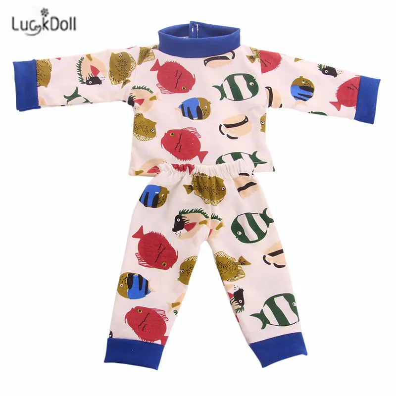 LUCKDOLL летняя модная игрушка в виде костюма подходит для 18-дюймовых американских
