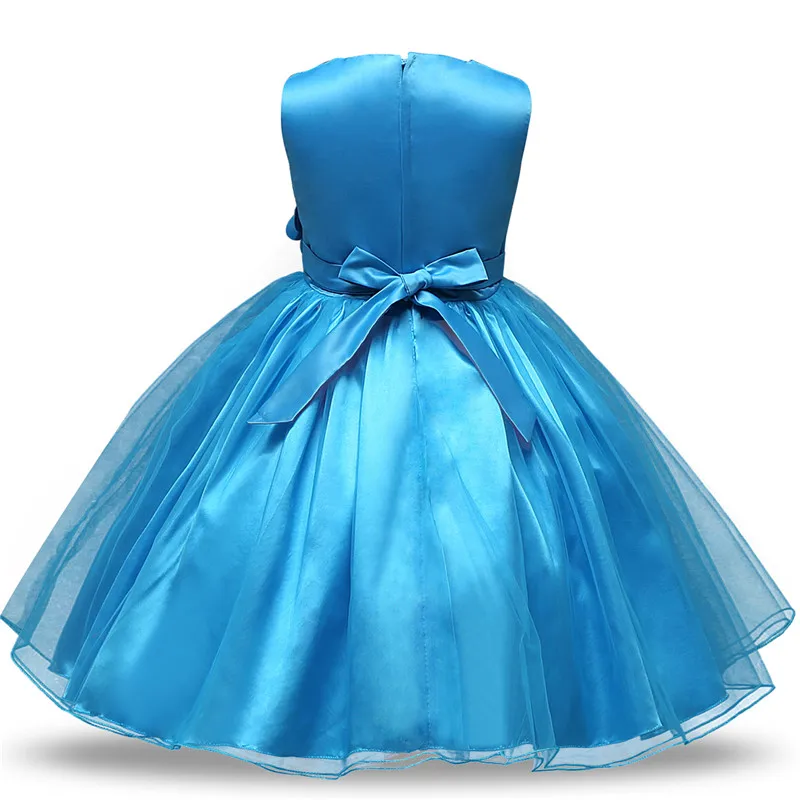 Children Sequin Floral Dresses Wedding Birthday Party Baby Girl Kid's Gowns Flower Girls Dress School Clothes for 8 10 12 Years | Детская