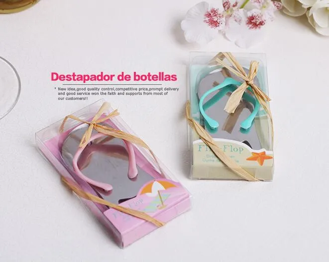 10 шт./лот розовая/синяя летняя пляжная обувь тапочки открывалка для бутылок