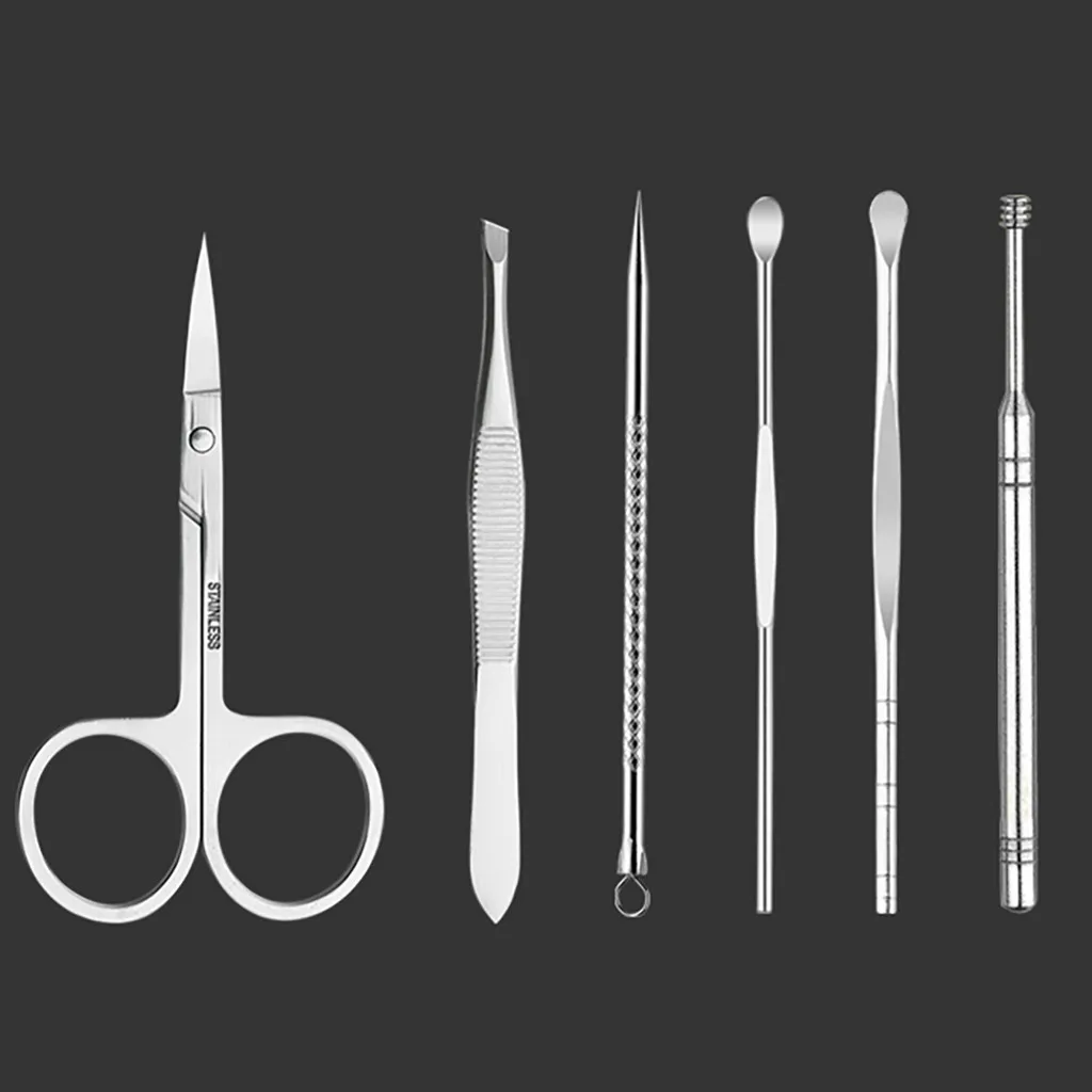 Набор для ногтей из нержавеющей стали ножницы удаления черных точек на лице акне