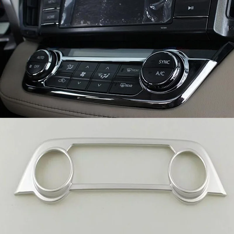 Автомобильный Стайлинг ABS кнопка кондиционера панель управления Накладка для