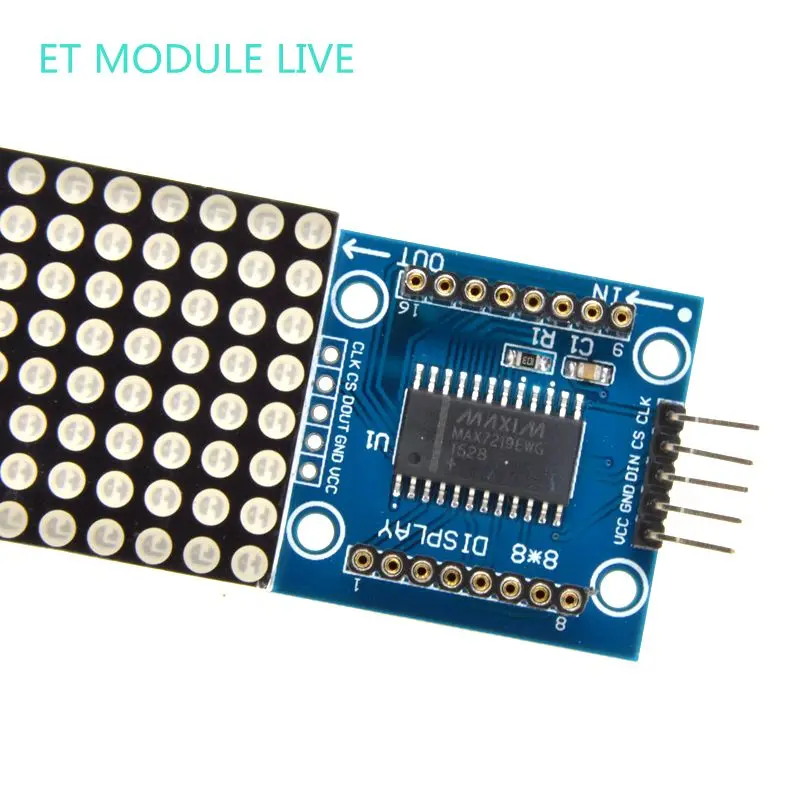 Модуль точечной матрицы MAX7219 цифровой модуль отображения трубки для