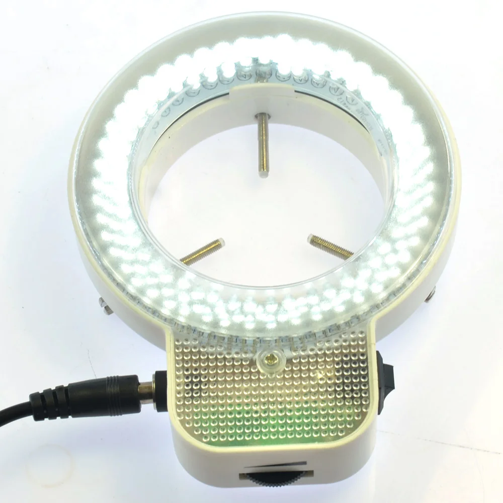 7W 144 LED стерео микроскоп Светодиодный промышленный кольцевой светильник