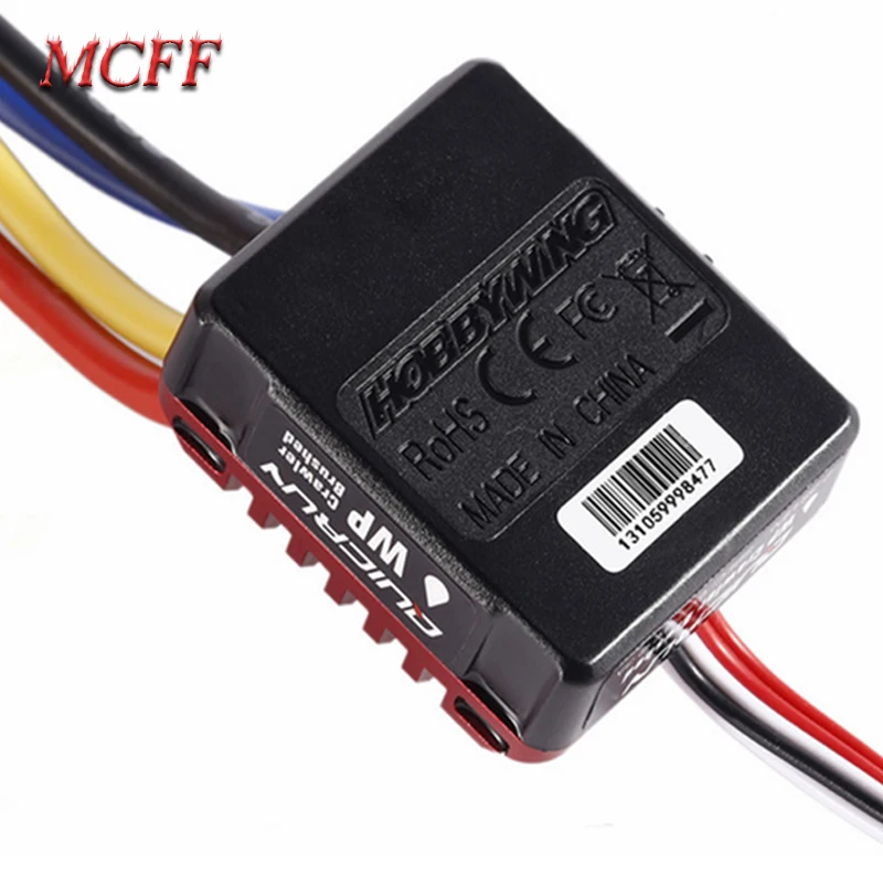 Hobbywing QuicRun WP 1080 Crawler водонепроницаемый с щеткой ESC встроенный BEC 2-3S Lipo светодиодный