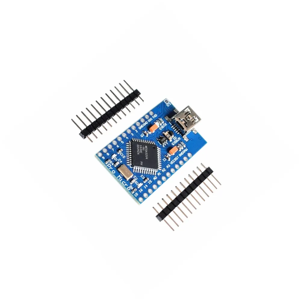 Pro Micro ATmega32U4 5 в 16 МГц Замена ATmega328 для arduino Mini с 2-рядным штыревым разъемом Leonardo Usb