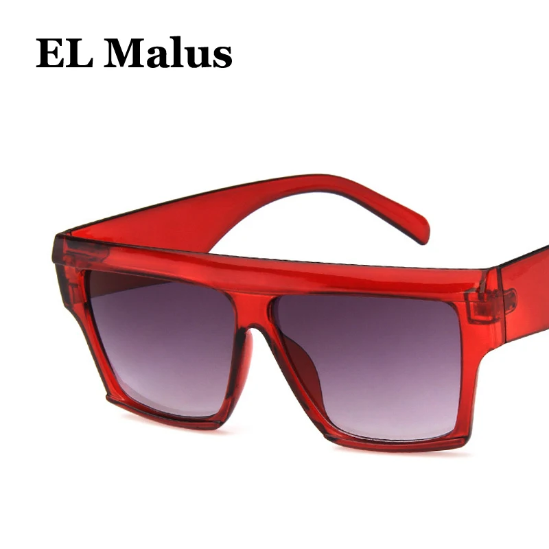 

Большие толстые Солнцезащитные очки [EL Malus] в квадратной оправе для мужчин и женщин, коричневые зеркальные линзы, красные и розовые оттенки, ...