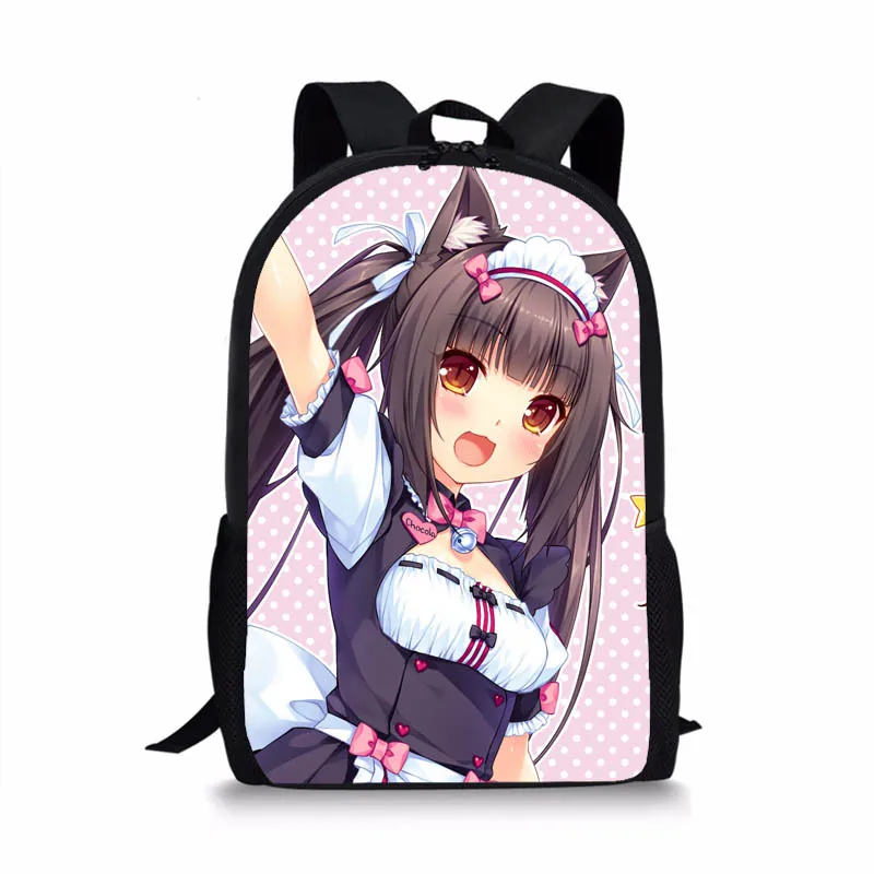 Аниме игра Neko Para рюкзак для подростков девочек мальчиков школьная книга сумка