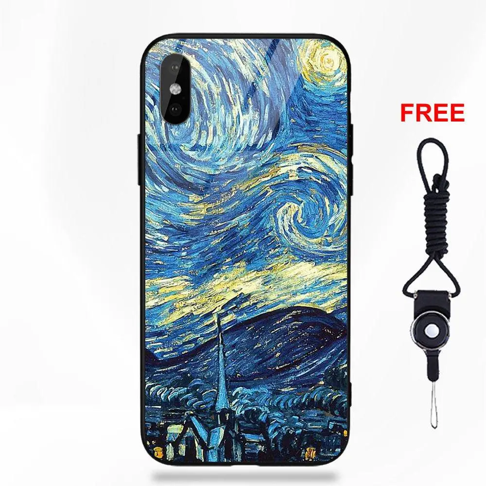 Для Apple IPhone X XS Max XR 5 5C 5S SE 6 S 7 8 плюс мягкая TPU оправа закаленное стекло случае