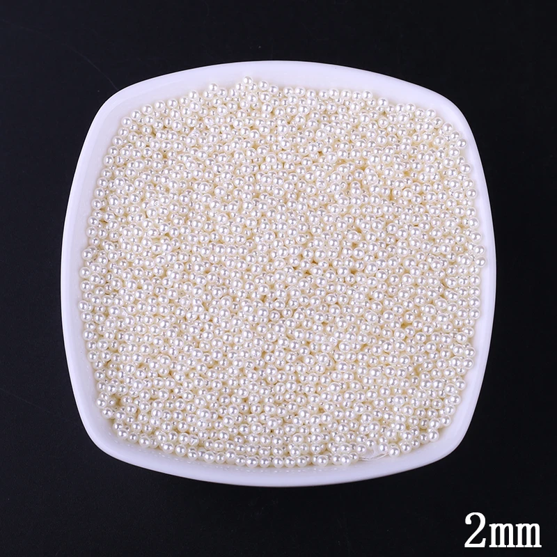 5000 шт/партия жемчужные бусины 2 мм без отверстия жемчуг для украшения Бусины DIY