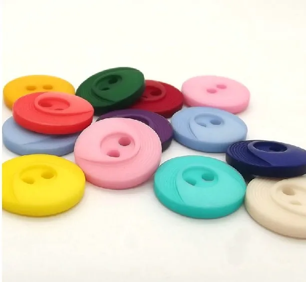 Бесплатная доставка! два отверстия Лазерная цветная Кнопка высшего класса