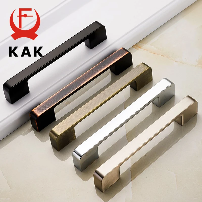 KAK цинк Aolly черный шкаф ручки кухонный для выдвижных ящиков модная мебель ручка