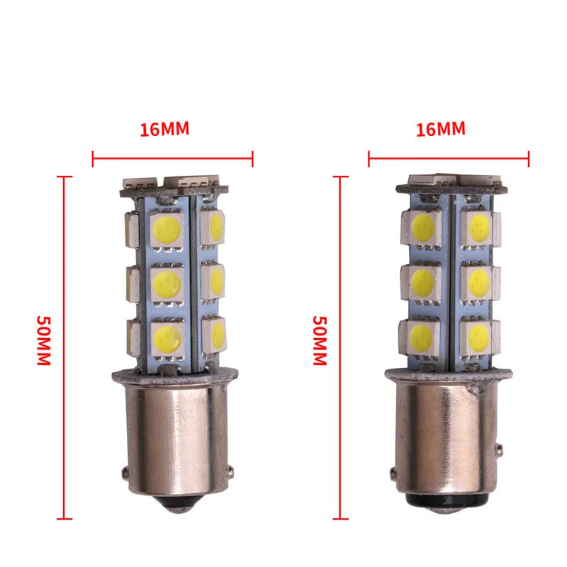 S25 1156 1157 5050 18SMD Led 50 мм x 15 Автомобильные светодиодные поворотные парковочные