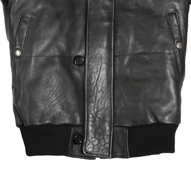 Мужская куртка на утином пуху MAPLESTEED толстое пальто пилот ВВС с капюшоном из