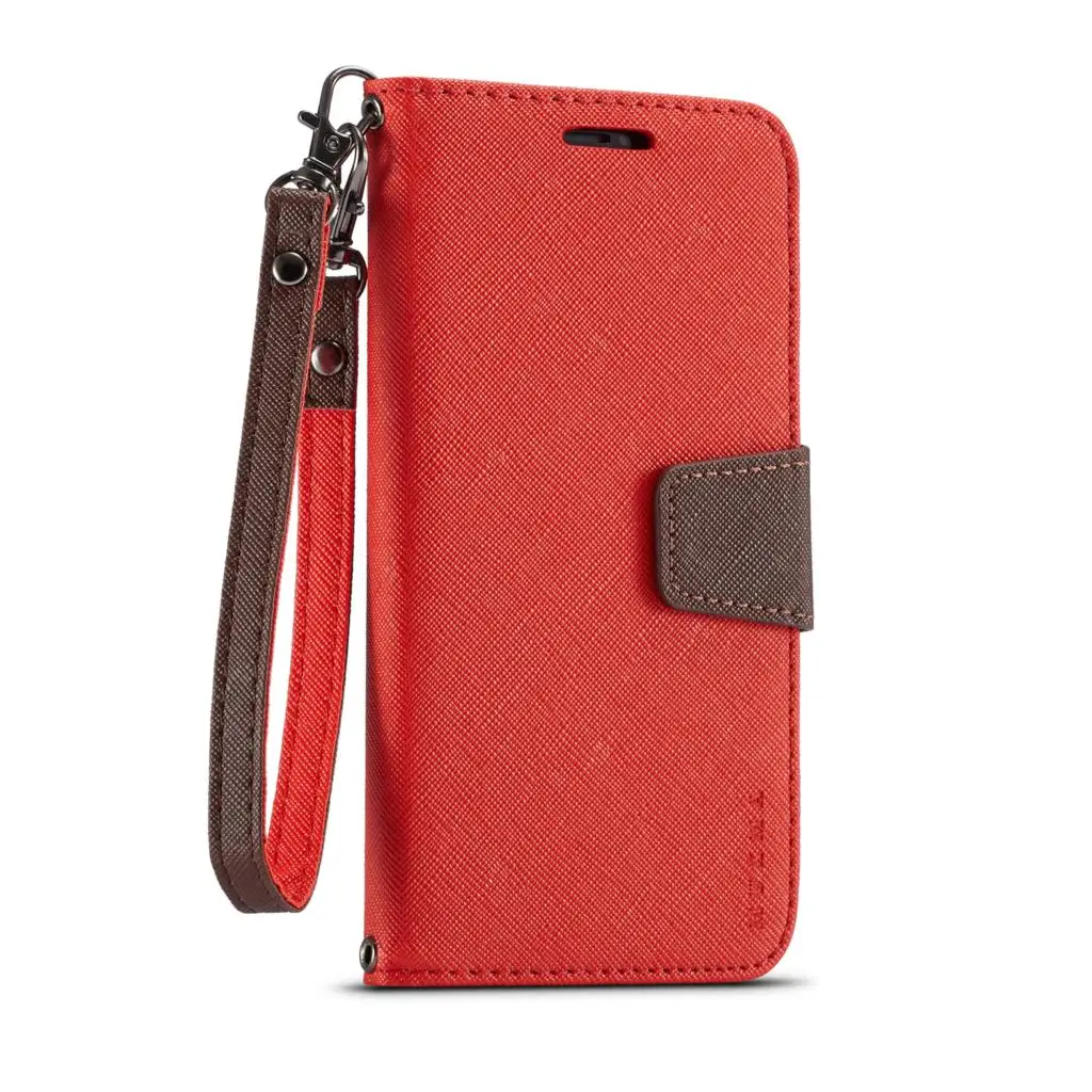 Red Haissky чехол для Oneplus 7 7 Pro холст бумажник на магните чехол для Oneplus 3 3 T 5 5 T 6 6 T флип чехол из искусственной кожи с ремешком - Цвет: Red