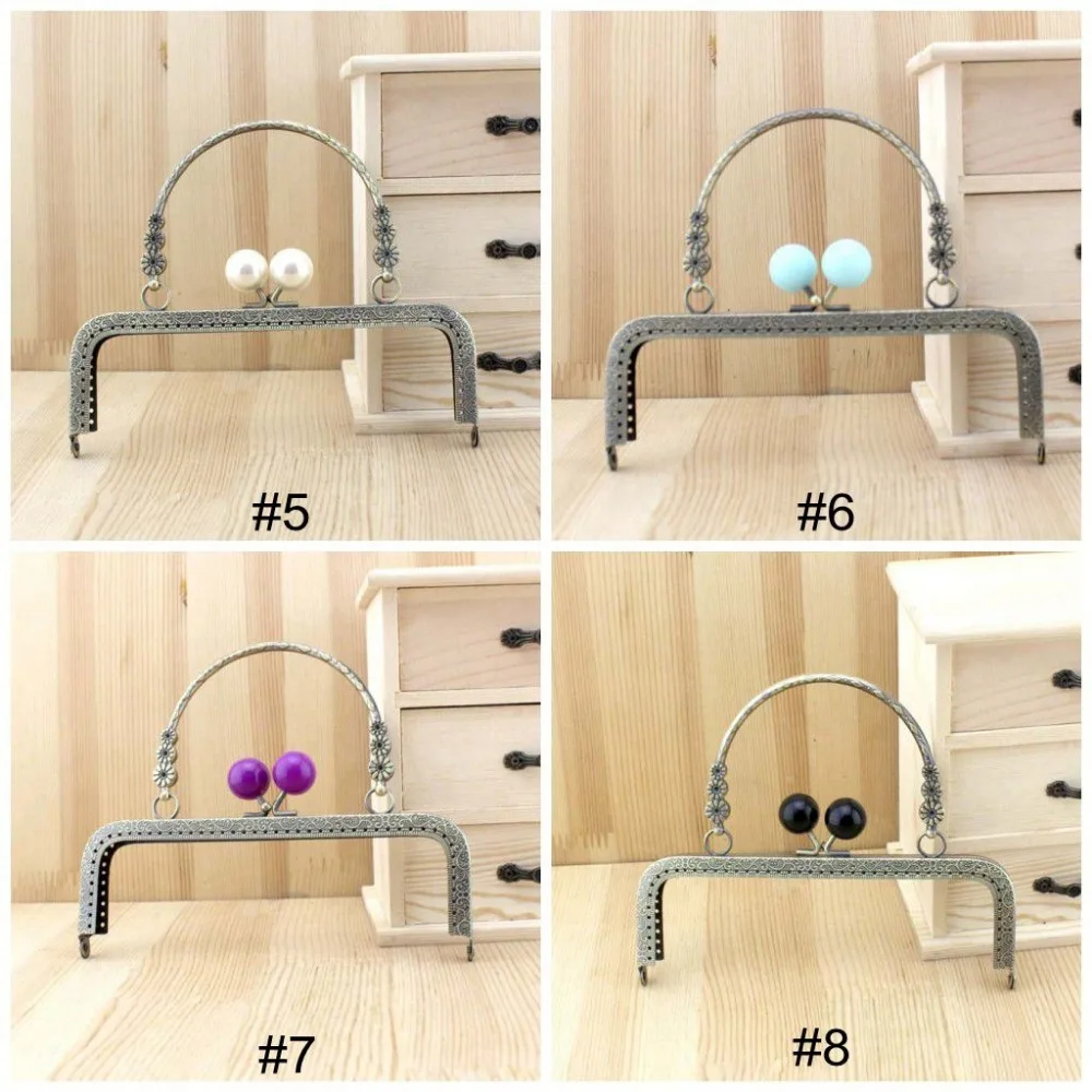 10 шт./лот 18 см Античная бронзовая конфетная бусина поцелуй застежка квадратная