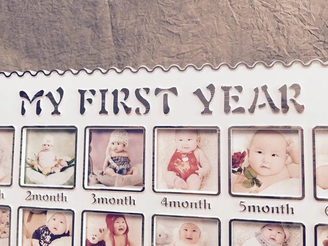 Детский домашний декор креативная фоторамка для первого года ребенка 12