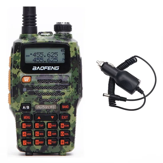 camo speaker Baofeng A-52 8 Вт мощная рация cb двухстороннее радио 10 км дальний трансивер 8 Вт портативное обновление A52 UV-5R - Цвет: camo speaker