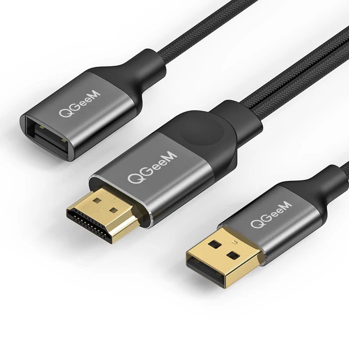 QGeeM USB к HDMI кабель для iPhone 8X7 6 Plus iPad ТВ Android телефонов к MHL адаптер 1080P конвертер для iPhone HDMI кабель