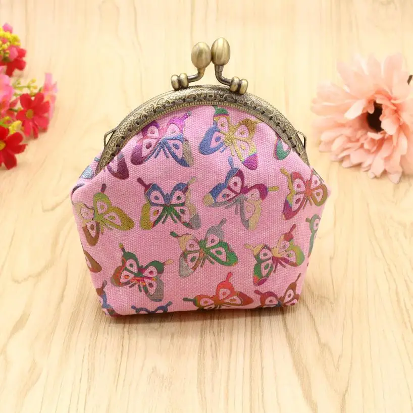 Новинка 2020 модные женские кошельки Ретро стиль маленький кошелек с бабочкой на