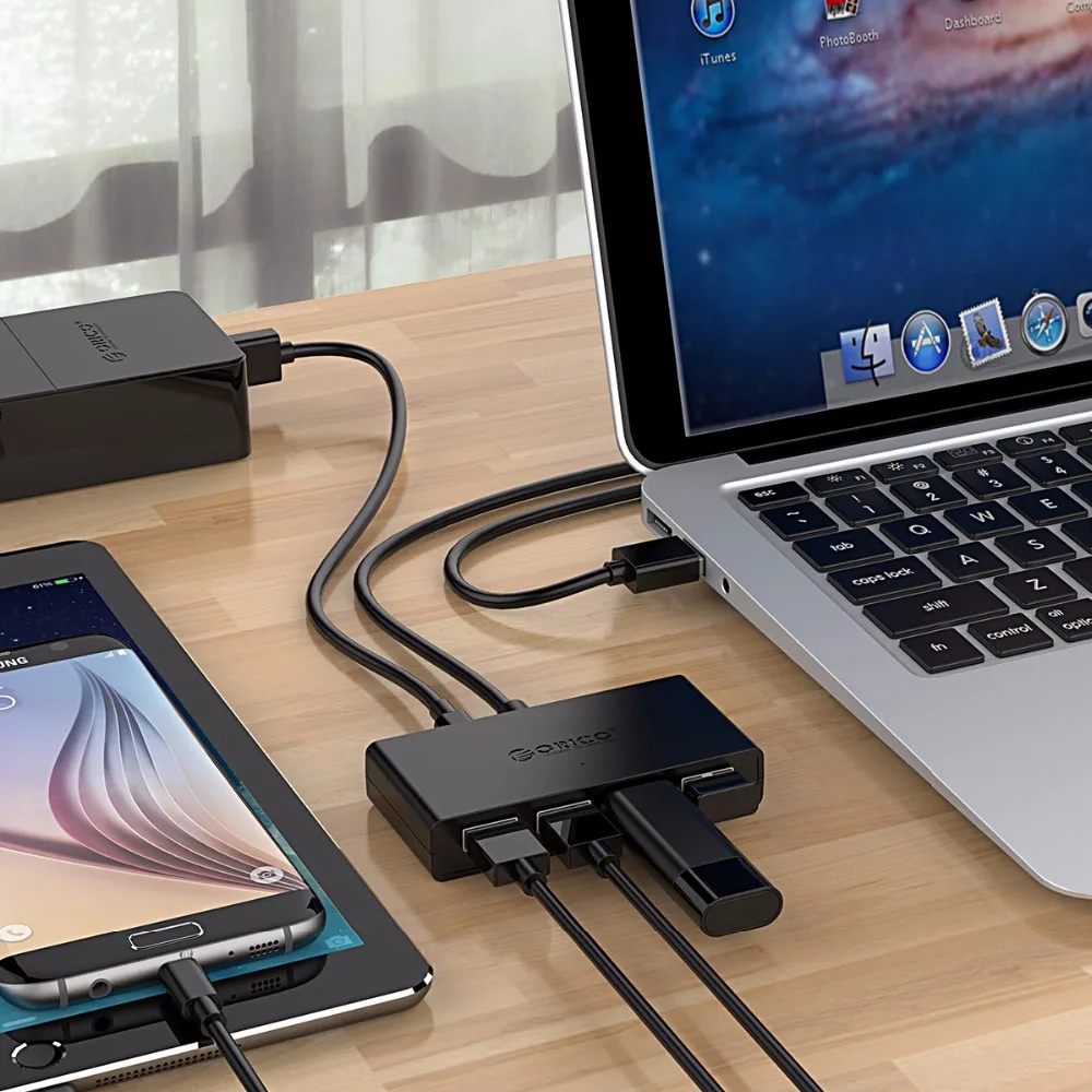 ORICO Mini 4 порта USB 2 0 концентратор Высокоскоростной микро порт для ноутбука MacBook