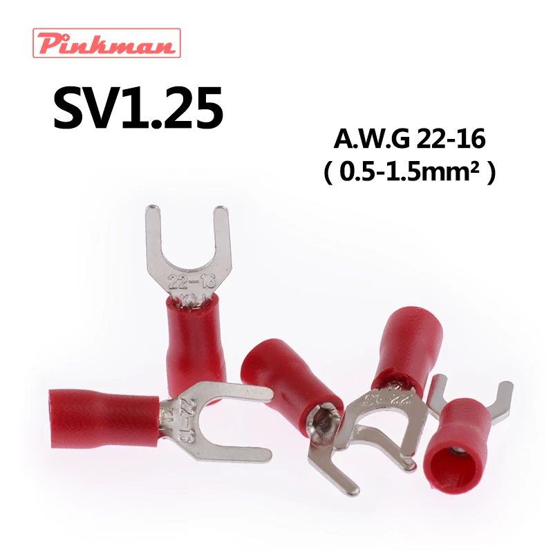 SV1.25 SV1 3 4 5 6 холоднопрессованные клеммы Кабельный соединитель изолированные для