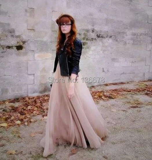 Мягкая фатиновая юбка пачка телесного цвета на свадьбу 165 см ширина 8 метров|mesh