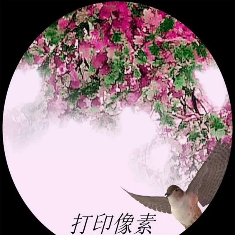 

Fantasy big tree sika deer cherry red leaf TV background wall professional production wallpaper mural custom poster photo wall