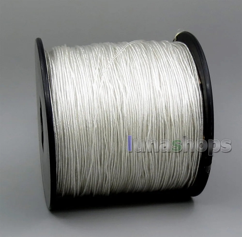 LN006013 5 м OCC+ посеребренный 24AWG 24*0,05 мм ПВХ(не Tefl) OD 1 мм DIY аудио кабель для наушников