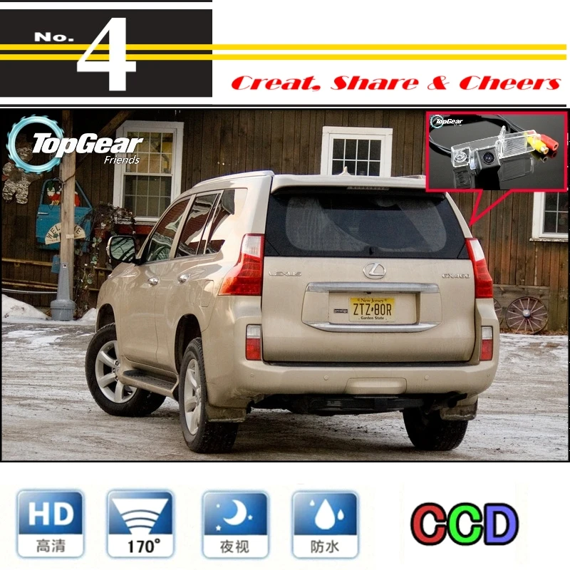 Автомобильная камера для LEXUS GX 460 GX460 2009 ~ 2015 Высококачественная заднего вида PAL / NTSC