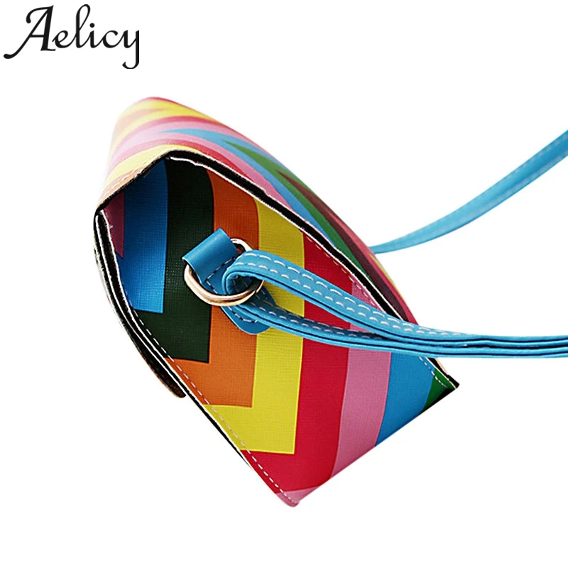 Aelicy, модная Радужная сумка на плечо, женская сумка-тоут, сумка-мессенджер, сумка для телефона, высокое качество, маленькая сумка-посылка, маленькая квадратная сумка