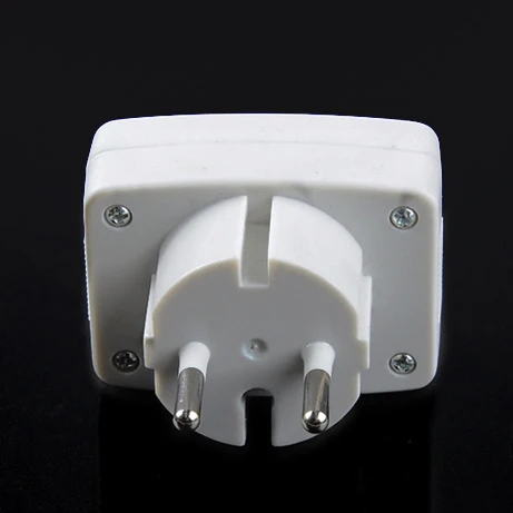 EU Plug Панель переменного тока, ЖК-дисплей, Синяя подсветка, цифровой измеритель напряжения, тестер, вольтметр 110/220 В, переключатель, ЕС/США, вилка, вольт, монитор питания - Цвет: EU Plug
