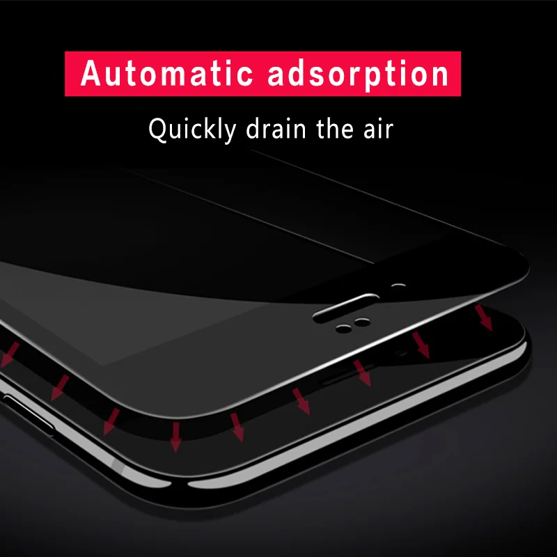 ESVNE (2 шт./лот) 3D Мягкий край Полное покрытие Защитное стекло для iphone 6 6s 7 8 plus X