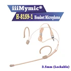 Конденсаторный микрофон iiiMymic Pro, гарнитура бежевого цвета, головной микрофон для передатчика Sennheiser с резьбой 3,5 мм, микрофон с цветным штекером