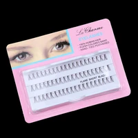 60pcsset 81012 mm individual lashe black 6d natural fake false eyelash long cluster extension makeup beauty health