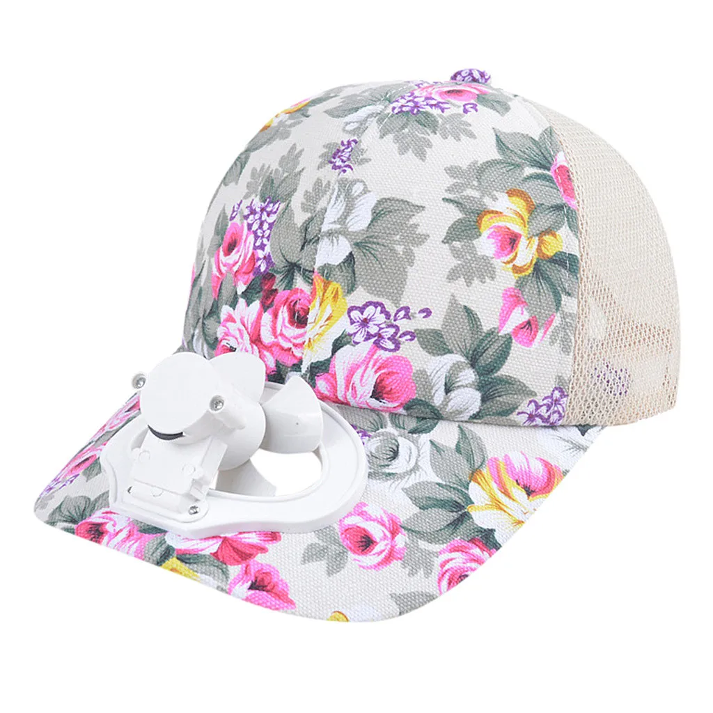 2019 Summer Fan Cooling Sunhat Cap Hat USB Charging Breathable Shade Sunscreen Chapeu De Praia #82 | Аксессуары для одежды