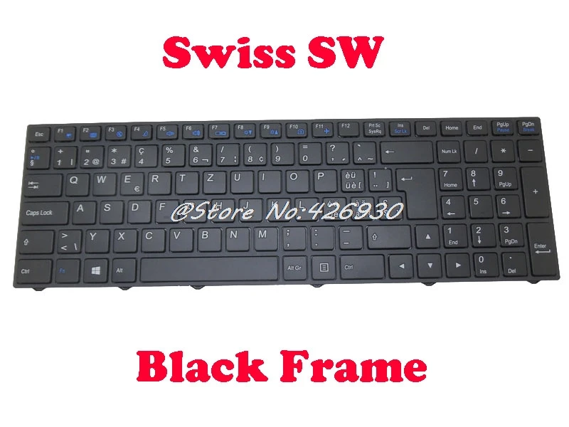 Клавиатура UK US TR SW для CLEVO W950AU W950KL W950SU2 W952AU W955AUQ W951UK W955JU W955SUY W970KLQ W970SUW W970TUQ1 WA50SCQ1