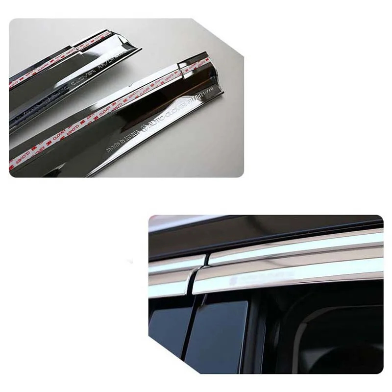 1 комплект новый хромированный козырек от солнца и дождя для Buick GL8 2014 2018|Навесы