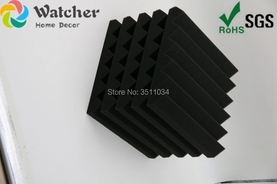 Звукоизоляционная акустическая пена 12 шт. 30x30 см|foam sound|foam acousticfoam wedge |