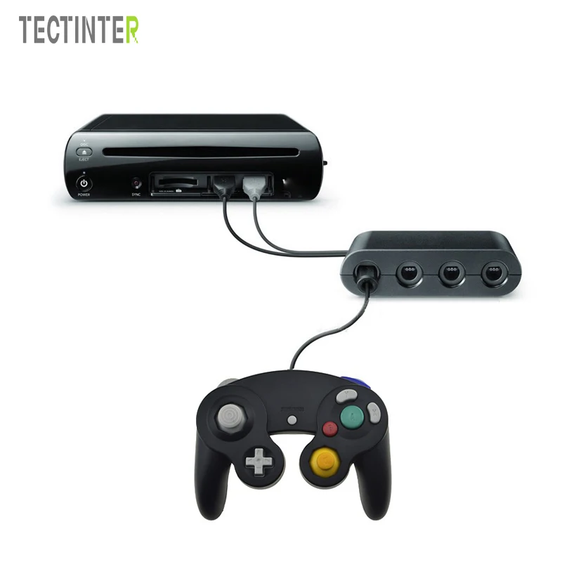 Игровой куб конвертер адаптер для WIIU Геймпад Wii U Nintendo переключения|adapter converter|adapter