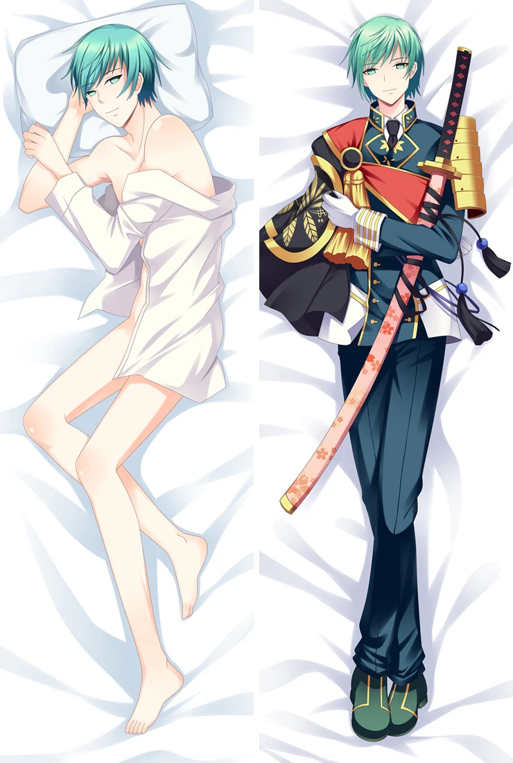 Аниме Touken Ranbu Hanamaru персонажи красивый мальчик цурумару кунинага дакимакура