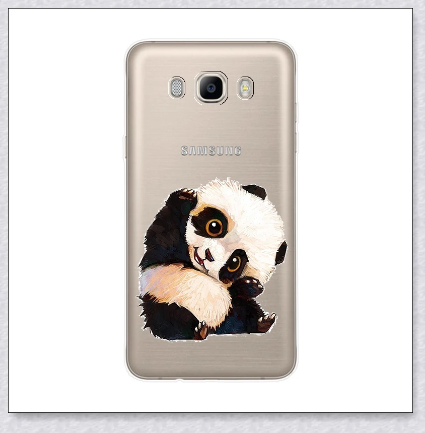 Чехол для телефона для samsung Galaxy J7 j710 F чехол 5,5 'с принтом крутых животных чехол для телефона для samsung J 7 710 F Fundas Coque - Цвет: panda