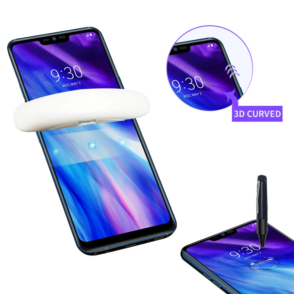 Пленка из закаленного стекла для LG V30 H930DS V40 G7 покрытие экрана УФ светильник THinQ