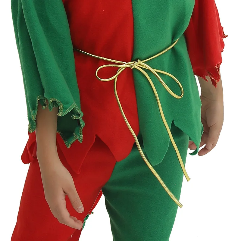 Boy Girl Elf Costume Kids Adults Family Green Cosplay New Year Costumes Gift Santa Claus Carnival Party Halloween Christmas |