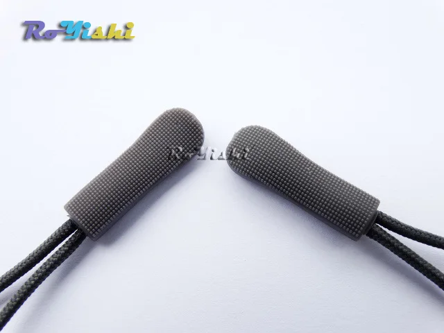 100pcs Zipper Pulls Cord Rope Ends Lock Zip Clip Buckle Gray For Paracord Accessories/ Backpack/Clothing | Дом и сад