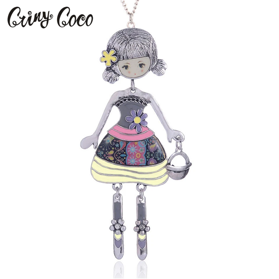 Очаровательная кукла для танцев ожерелья и подвески модная Одежда девочек сумка